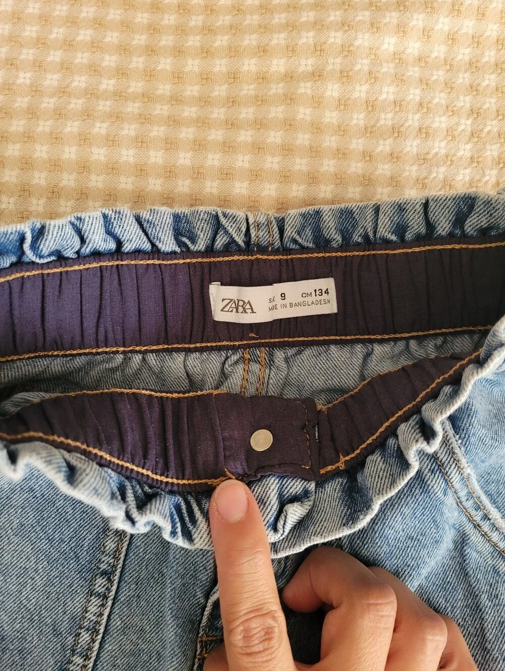 ZARA High-Waist Light Wash Wide Leg Jeans